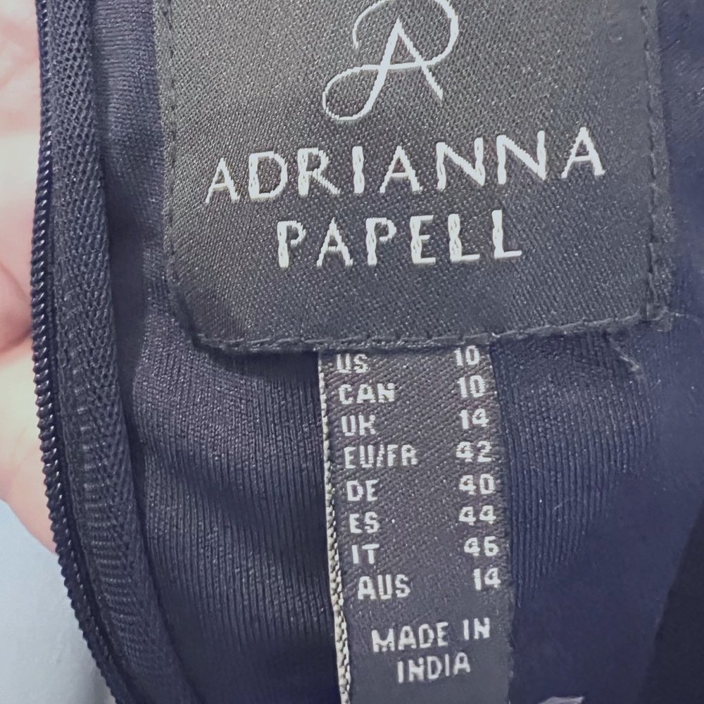 Adrianna Papell Navy Sequin Dress - Picture 10 of 16